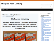 Tablet Screenshot of mengatasiasamlambung.com